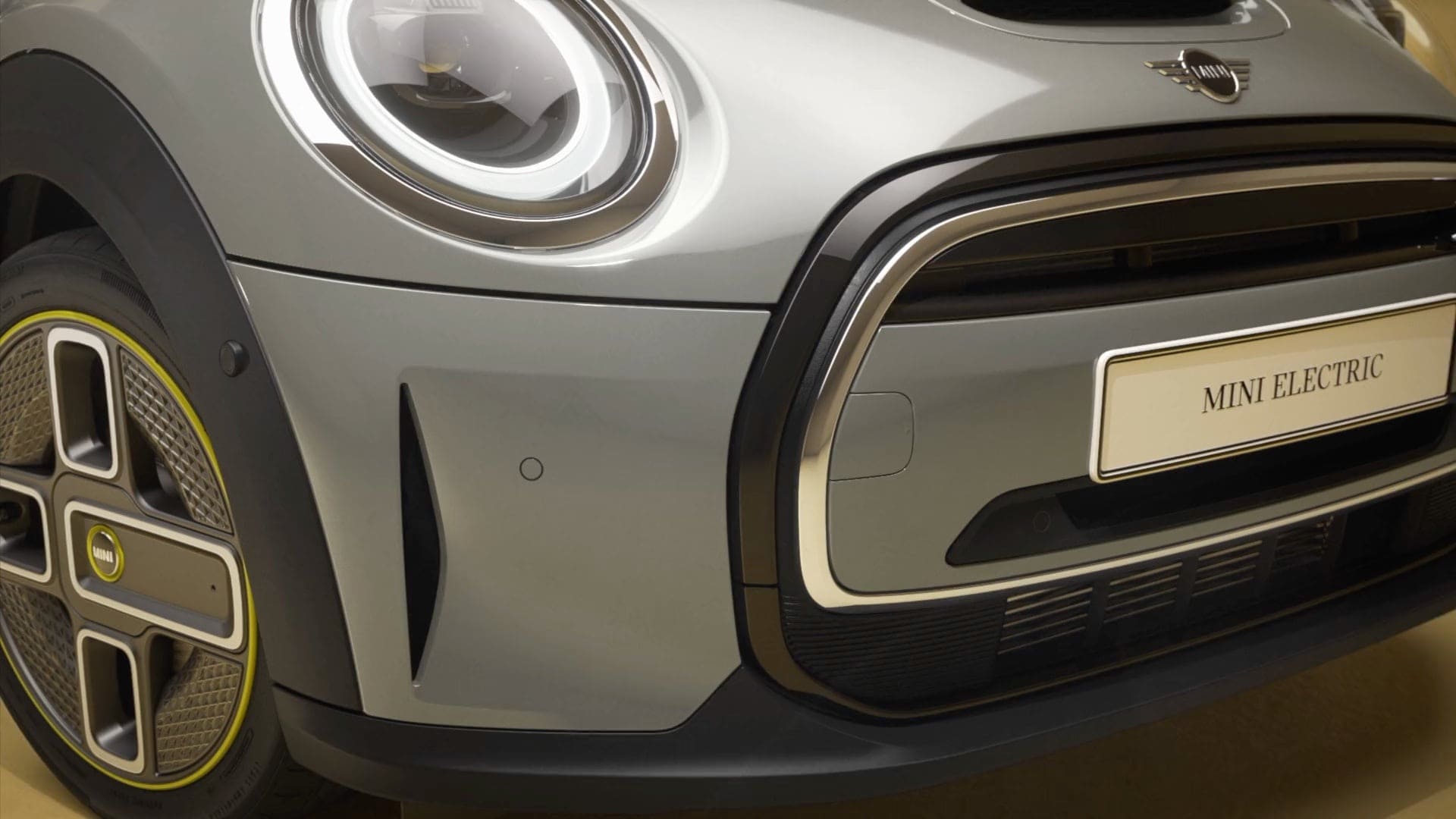 MINI ELECTRIC – volledig elektrische MINI – zijaanzicht, silver