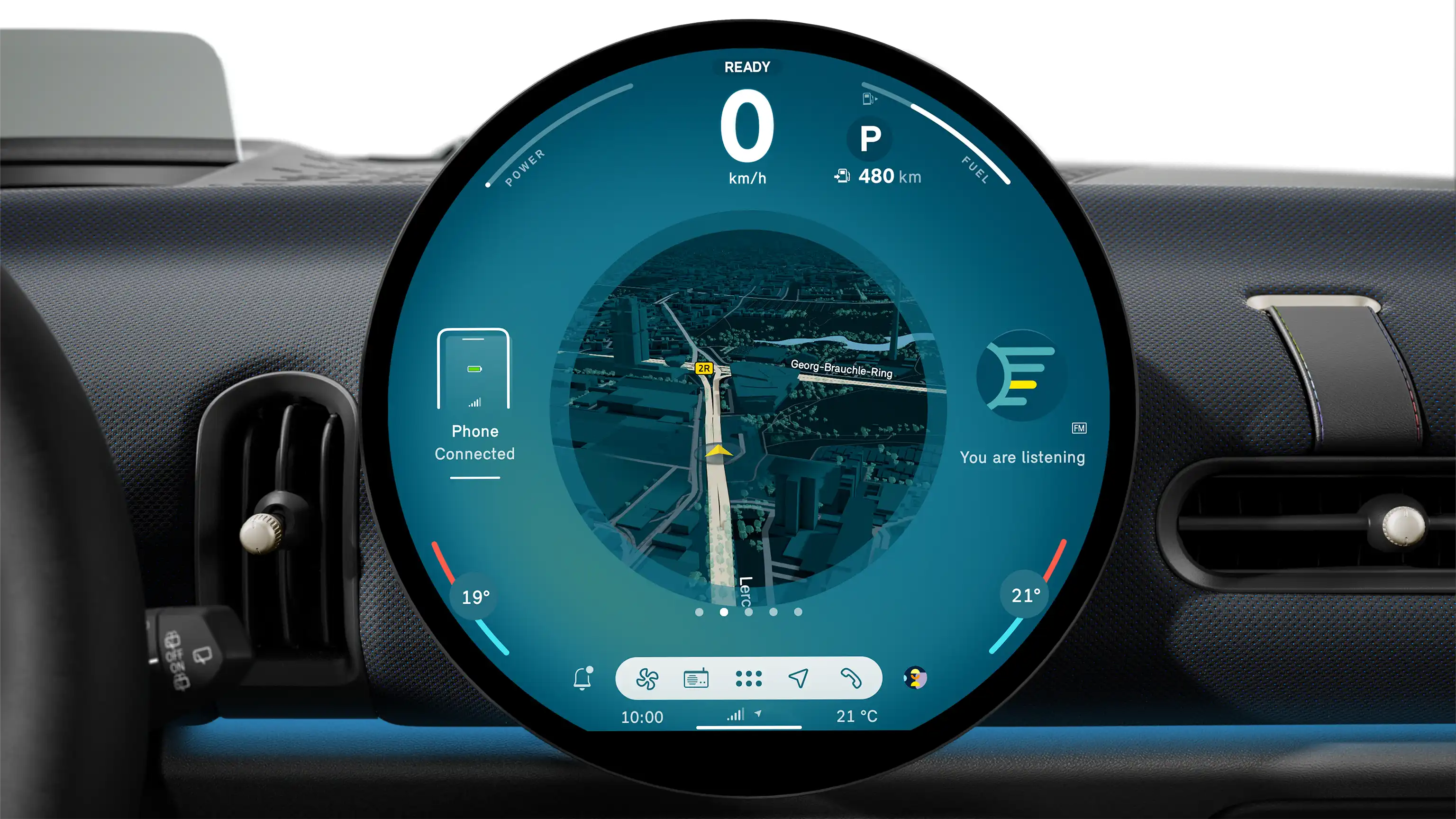 MINI Cooper 3-Deurs - rond display