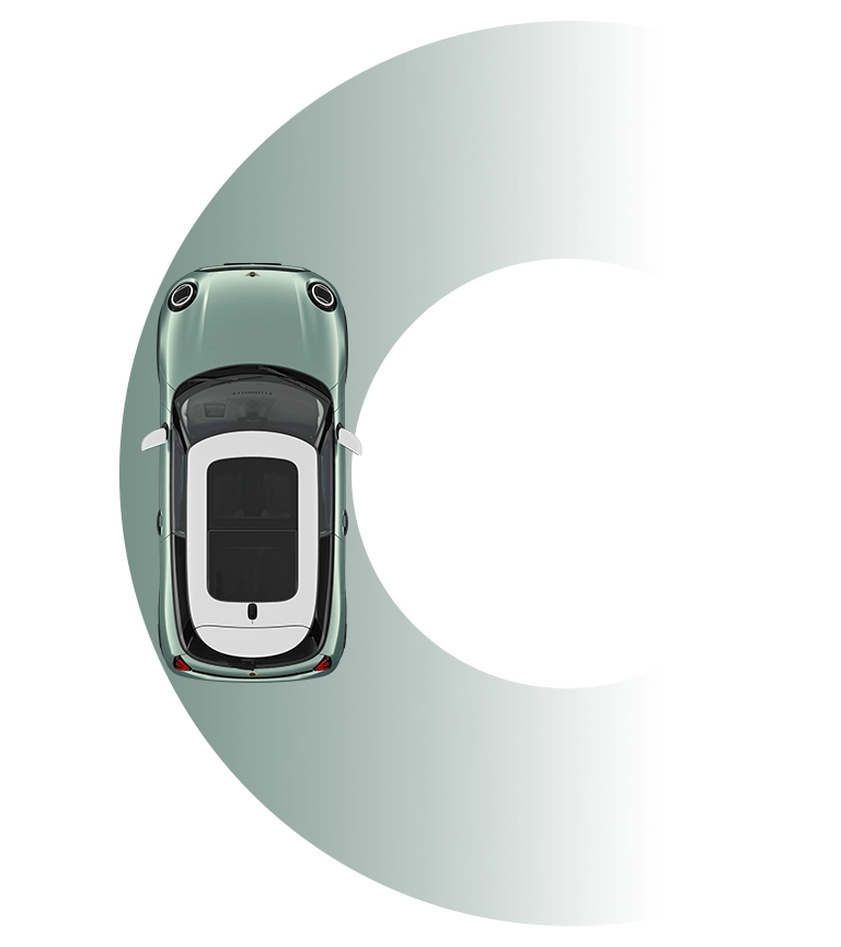 MINI Cooper 3-Deurs - draaicirkel
