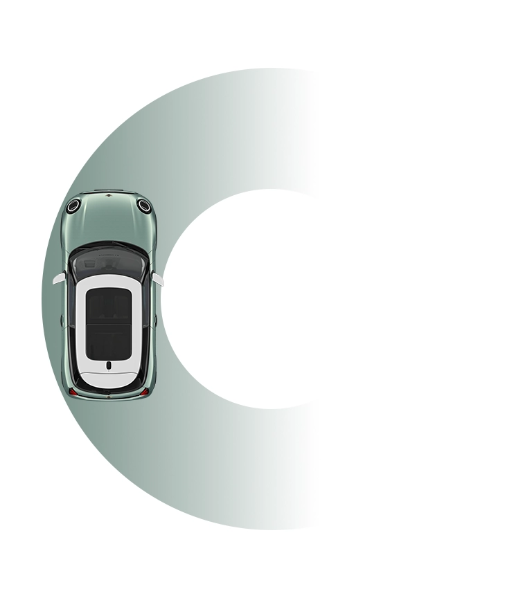 MINI Cooper 3-Deurs - draaicirkel