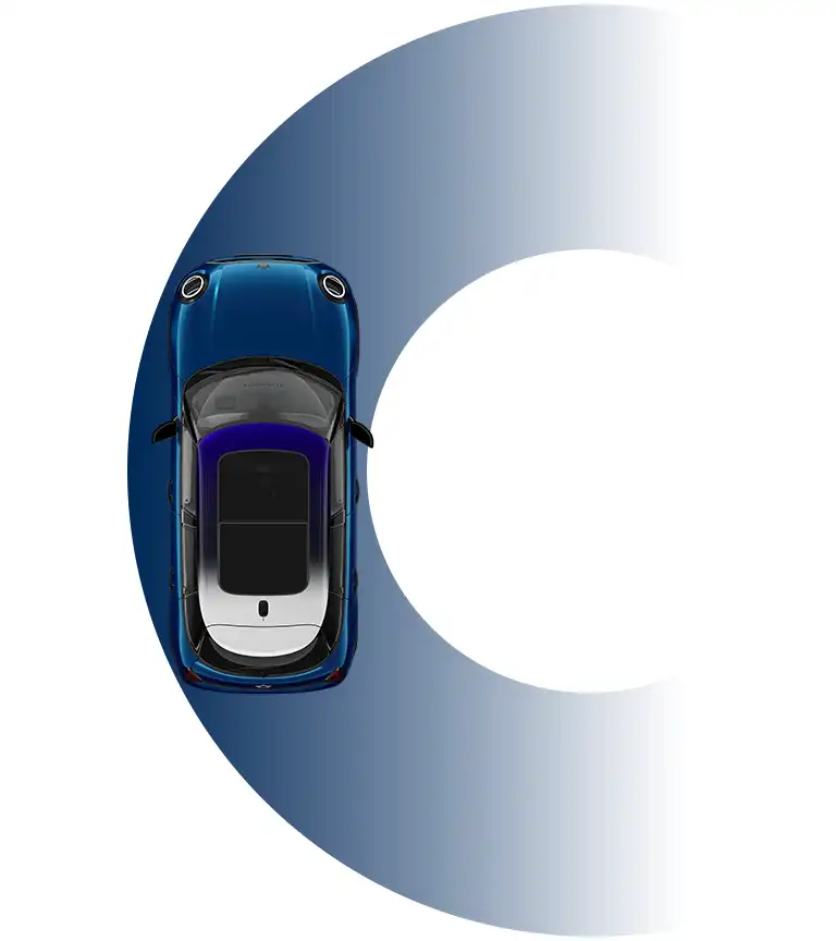 MINI Cooper 5-Deurs - draaicirkel