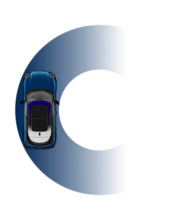 MINI Cooper 5-Deurs - draaicirkel