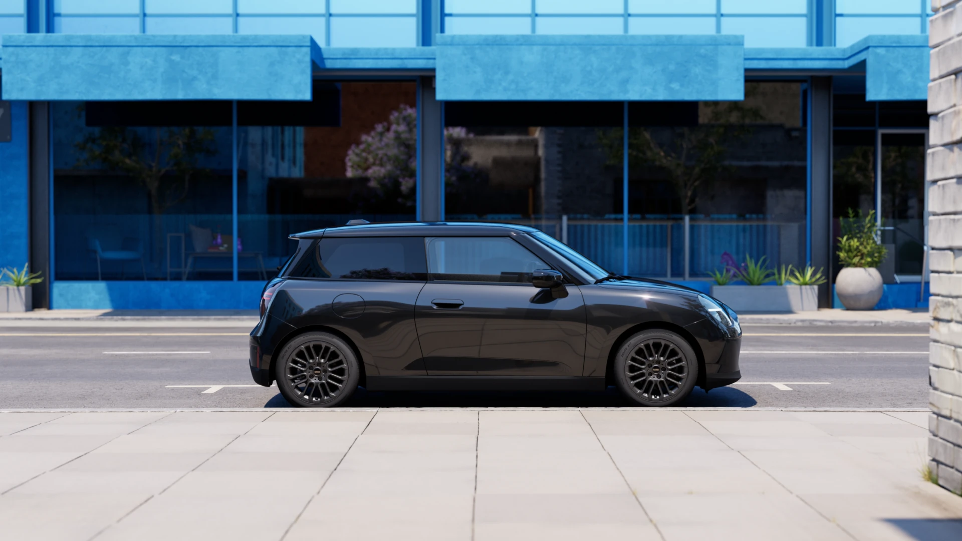 De MINI Cooper Electric Blackyard 