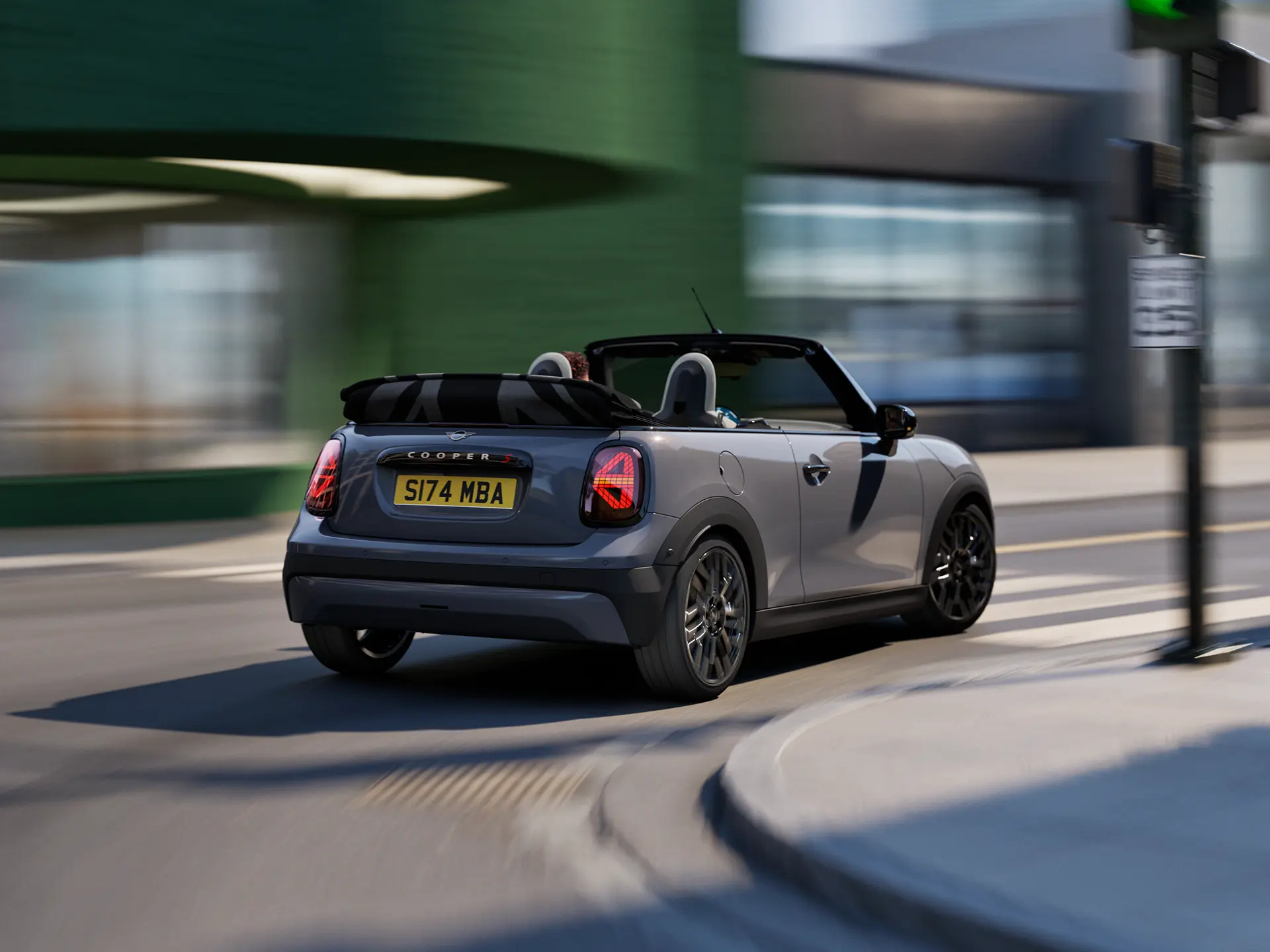 MINI Cooper Cabrio - rijbeleving - monitoren van de omgeving