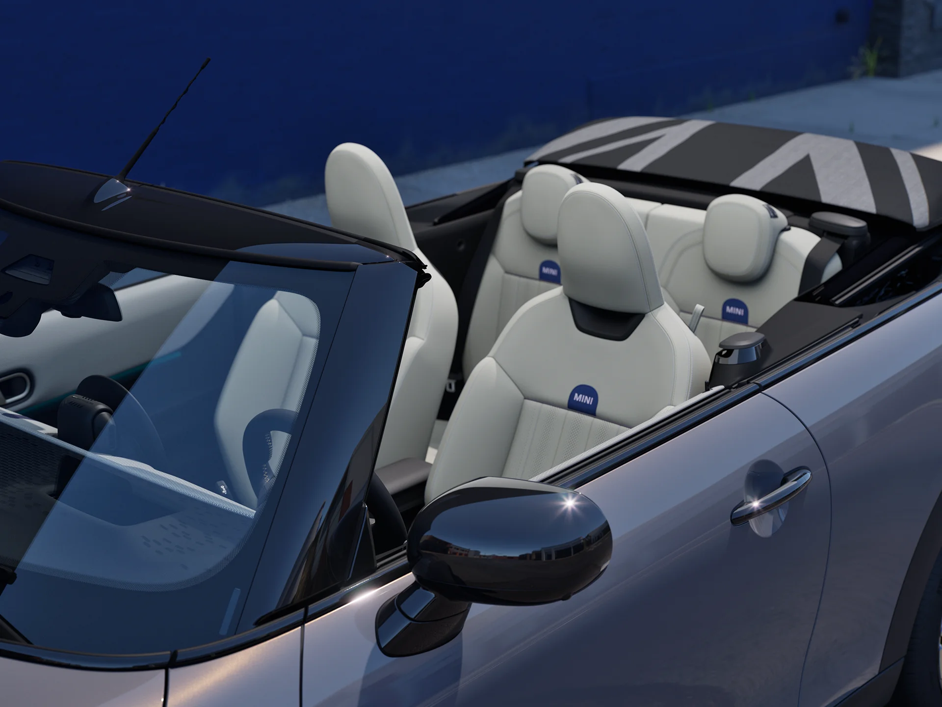 MINI Cooper Cabrio - interieur - stoelen - bekleding