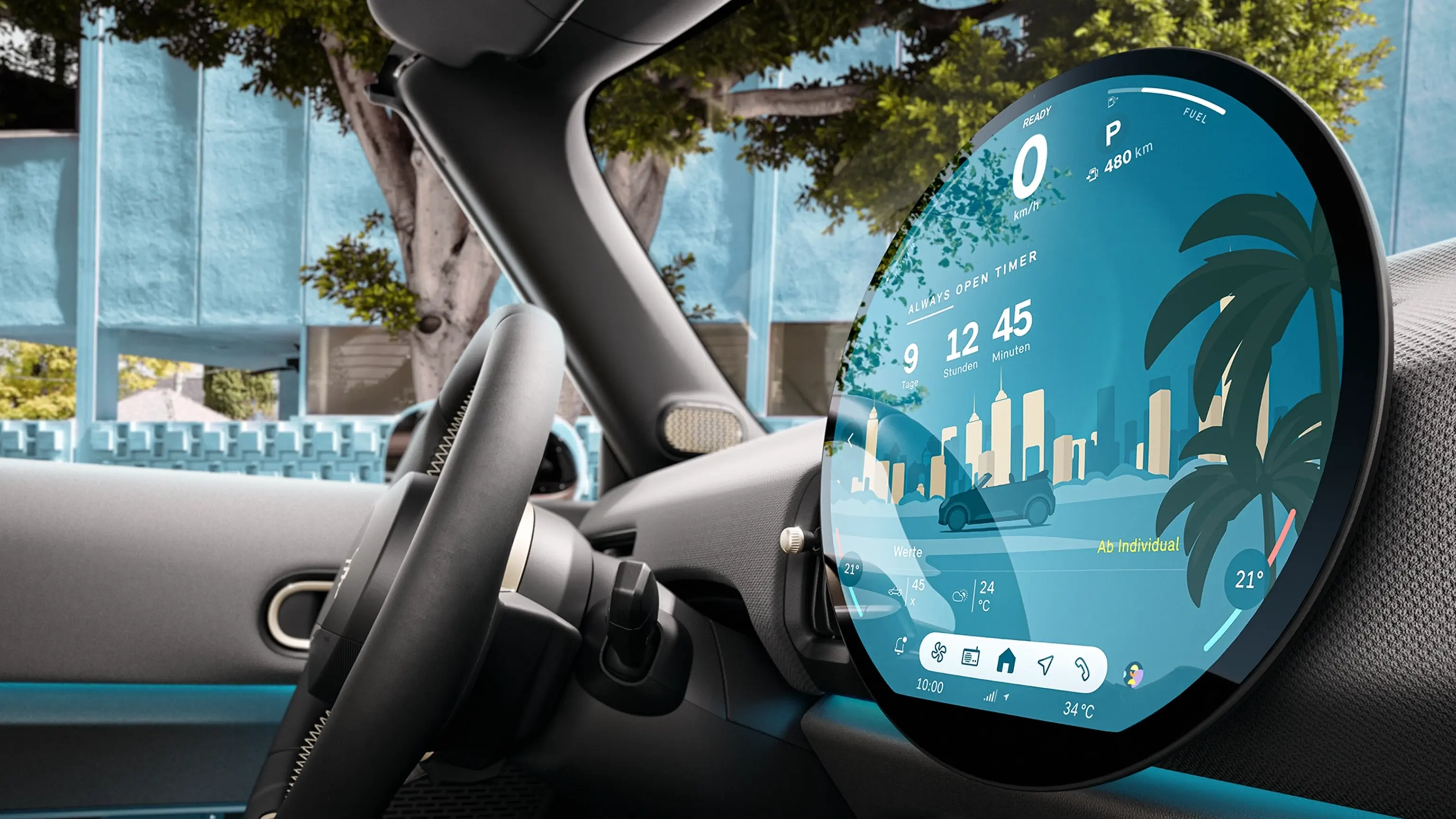 MINI Cooper Cabrio - interieur - galerij experience modes - stuur