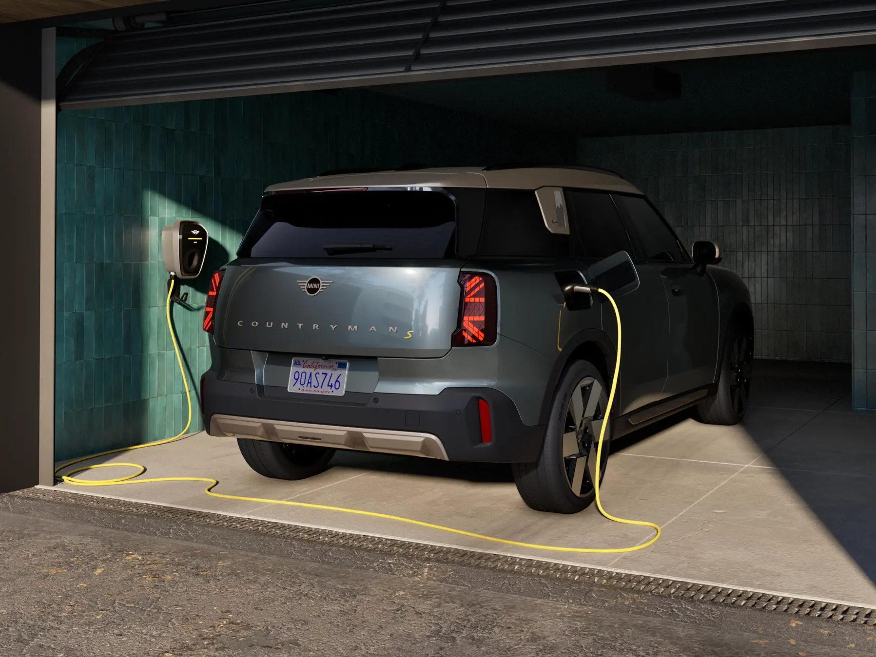 De volledig elektrische MINI Countryman - achteraanzicht