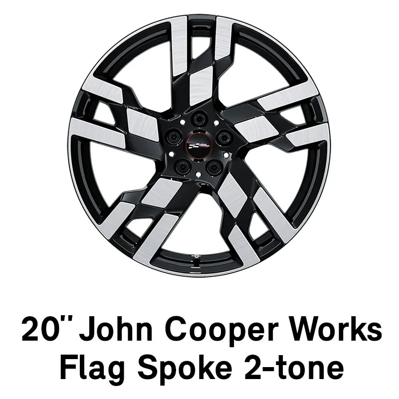 MINI - uitrusting - 20” JCW flag spaak 2-tone