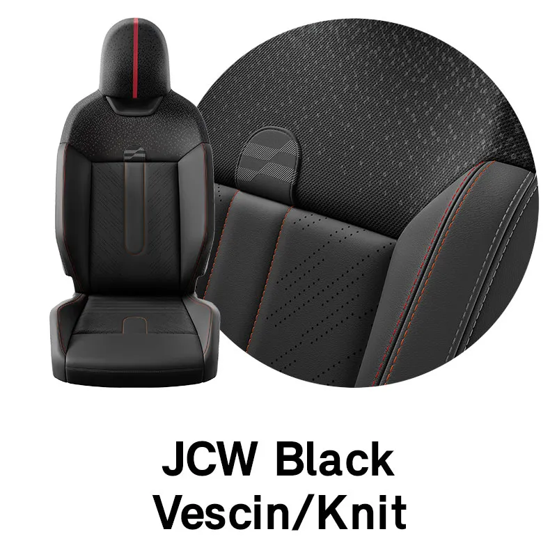 MINI - uitrusting - jcw zwart vescin/geweven