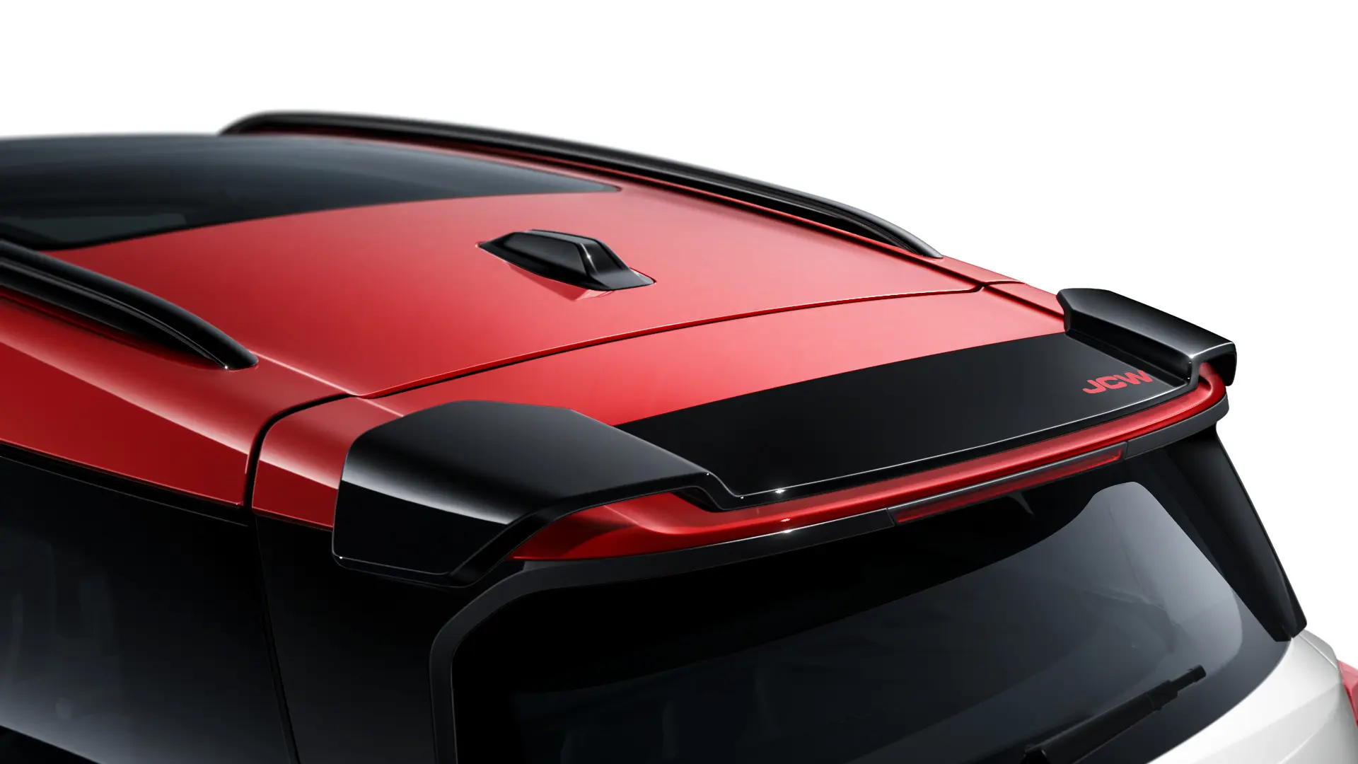 JCW accessoires - JCW dakspoiler in zwart hoogglans