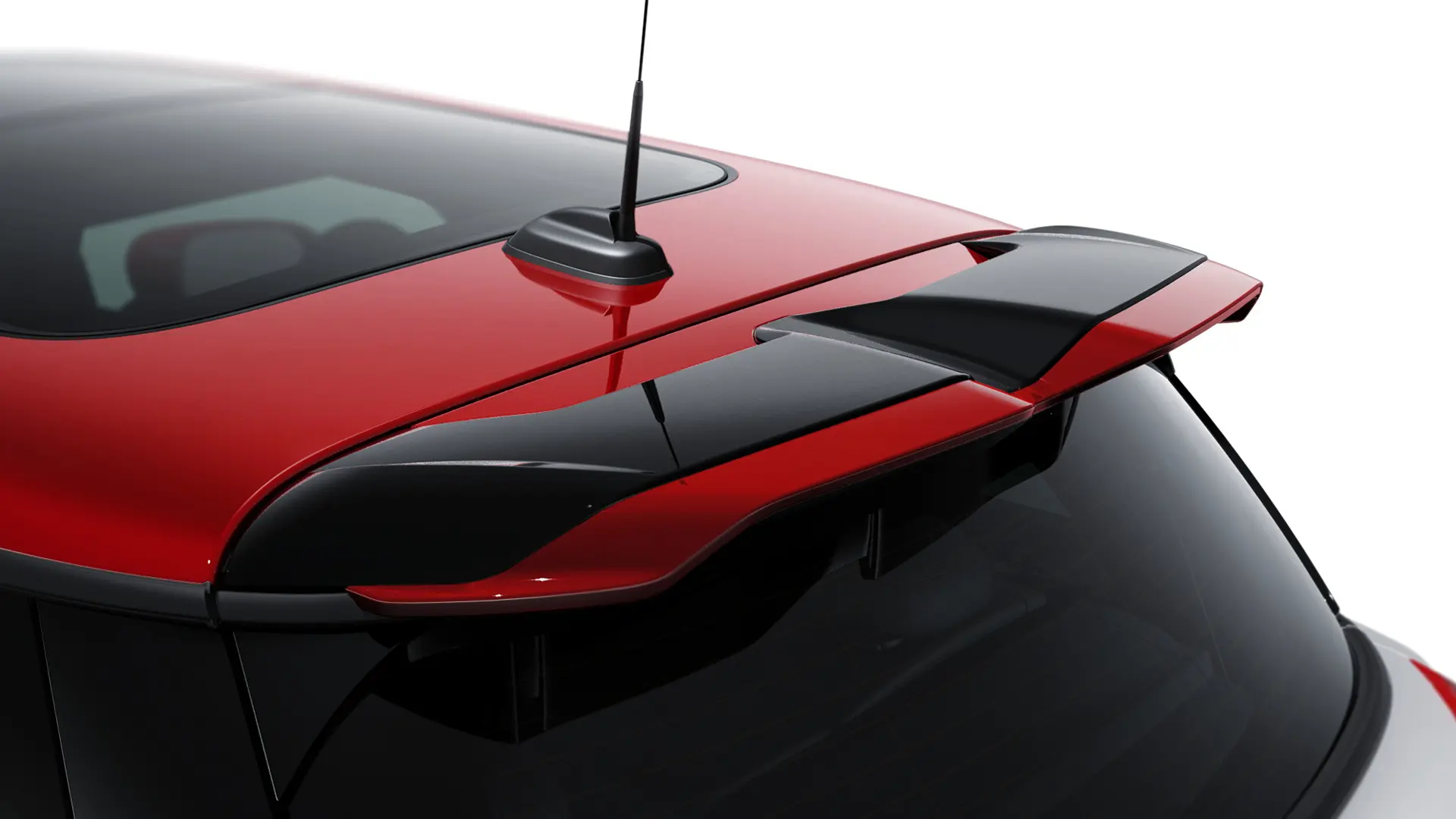 JCW accessoires - JCW dakspoileraccessoires in chili red