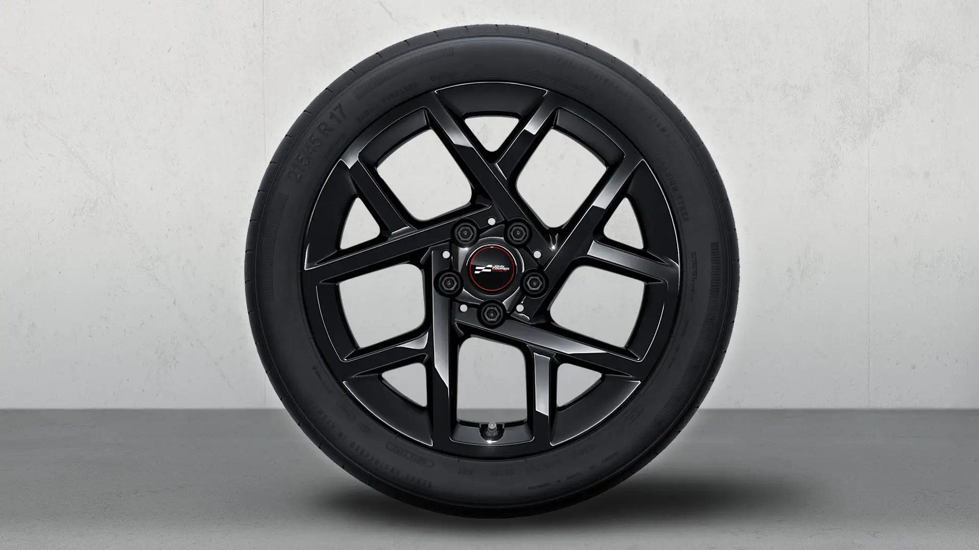 17 inch lichtmetalen John Cooper Works wiel Sprint-spaak styling 957 compleet winterwiel in Jet Black.