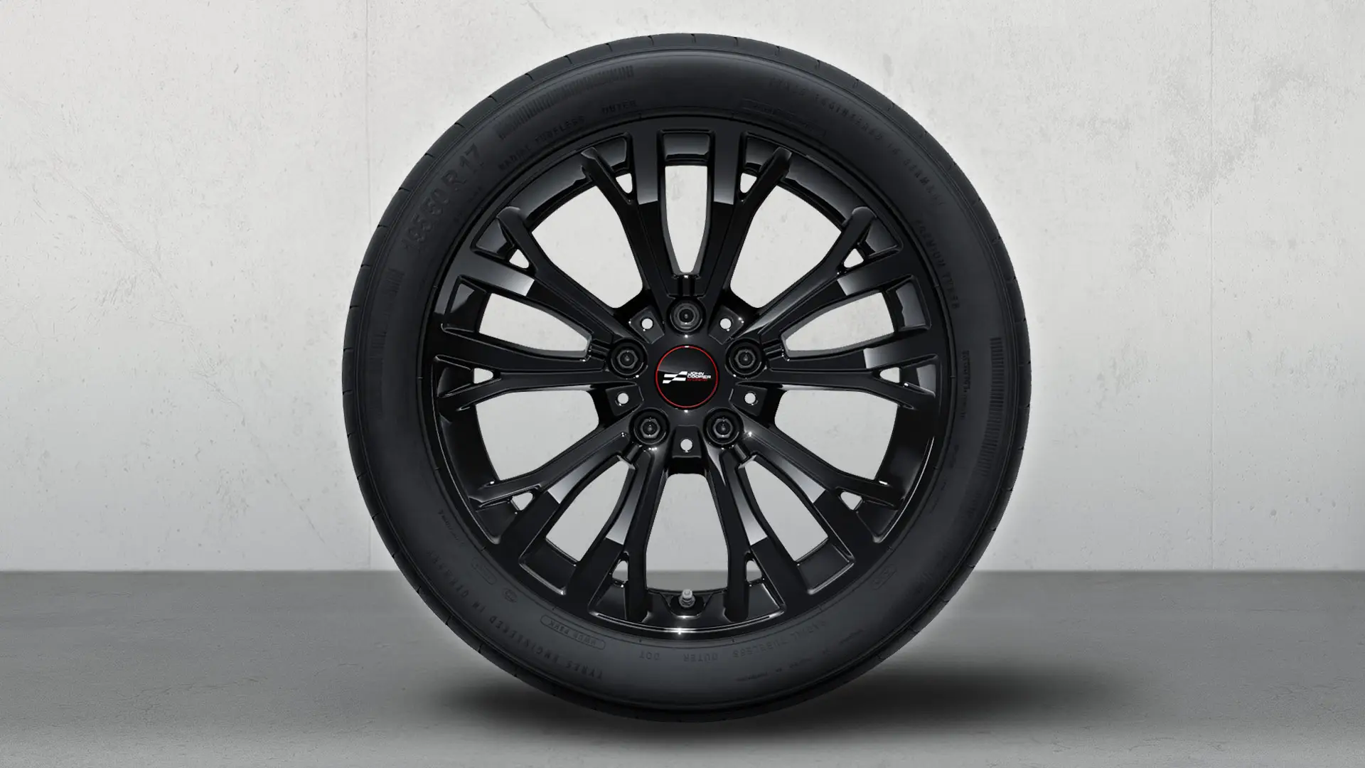 17 inch lichtmetalen John Cooper Works wiel sterspaak styling 962 compleet winterwiel in Jet Black.