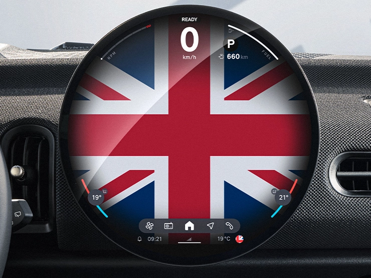 Interieuraanzicht van de MINI Cooper Oxford Edition.