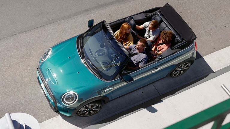 MINI Cabrio Seaside Edition – dak – bovenaanzicht