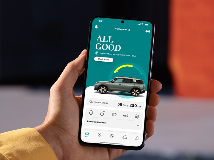 MINI elektromobiliteit - MINI app